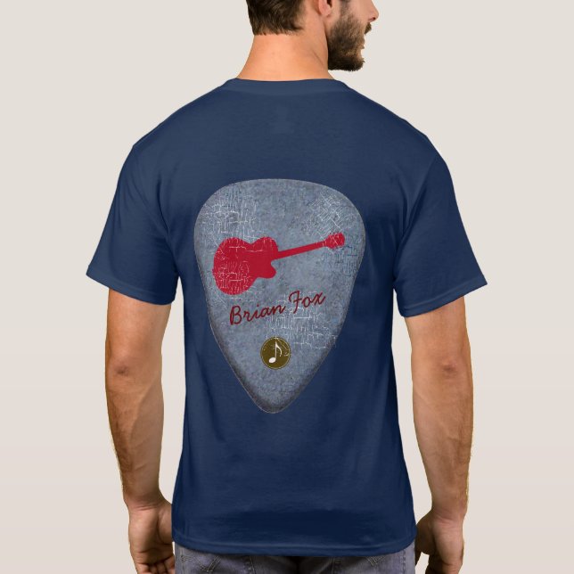 Camiseta selección de la guitarra T personalizada (Reverso)
