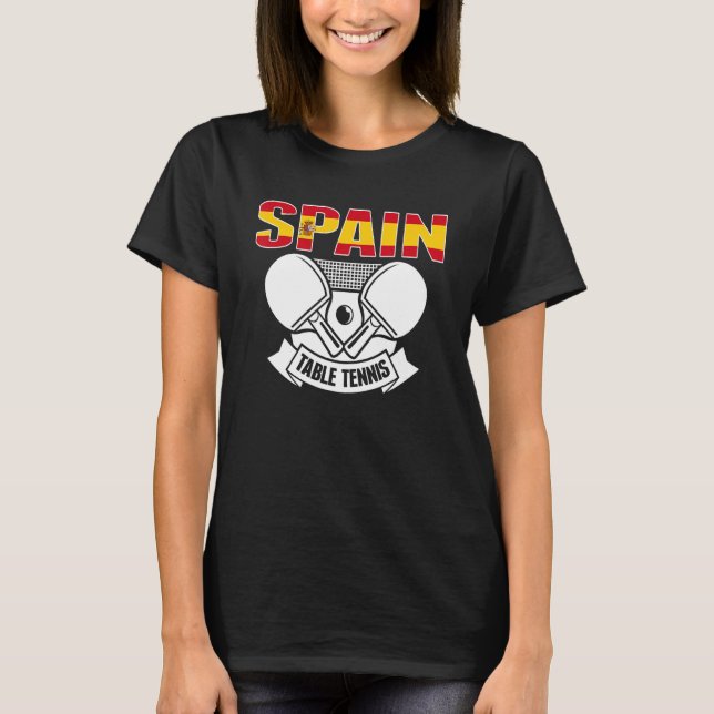 Camiseta Selección española de ping pong (Anverso)