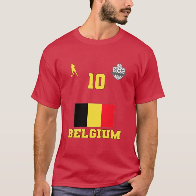 Camiseta Selección Nacional de Fútbol de Bélgica #10 Camise (Anverso)