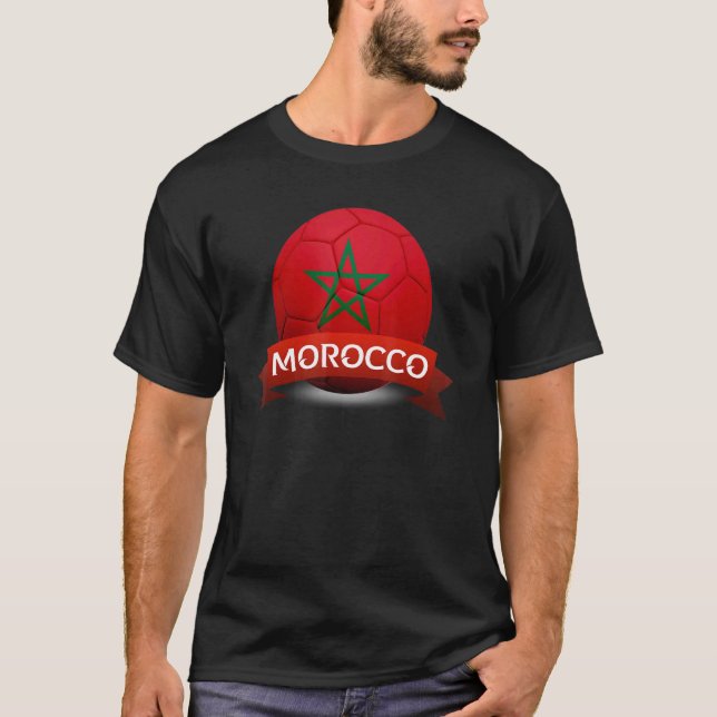 Camiseta Selección Nacional De Marruecos Fútbol Mundial (Anverso)