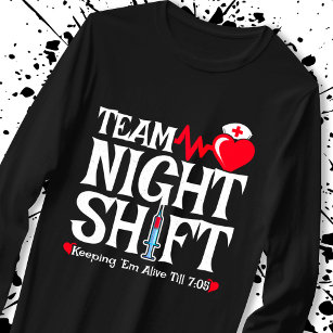 Camiseta Selección nocturna de equipo - Enfermero de turno 