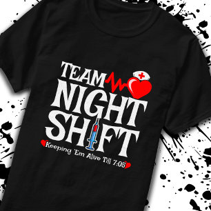 Camiseta Selección nocturna de equipo - Enfermero de turno 