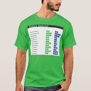 Camiseta Seleccionar accesos rápidos especiales de teclado 