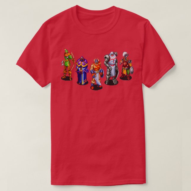 Camiseta Seleccione su héroe (Diseño del anverso)