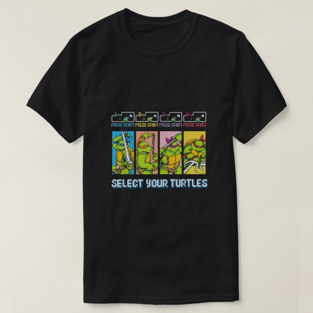 Camiseta Seleccione sus tortugas (Diseño del anverso)