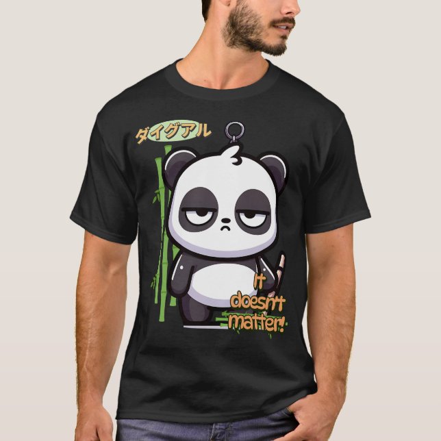 Camiseta Selecta cadena de claves de Panda Cute estilo de l (Anverso)