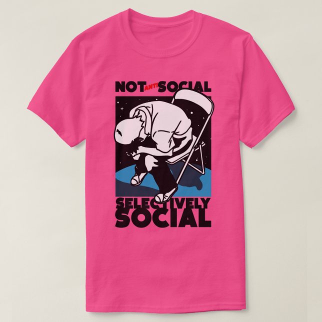 Camiseta selectivamente social (Diseño del anverso)
