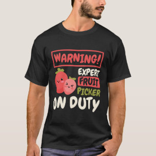 Camiseta Selector De Frutas Experto De Aviso Sobre Recolect