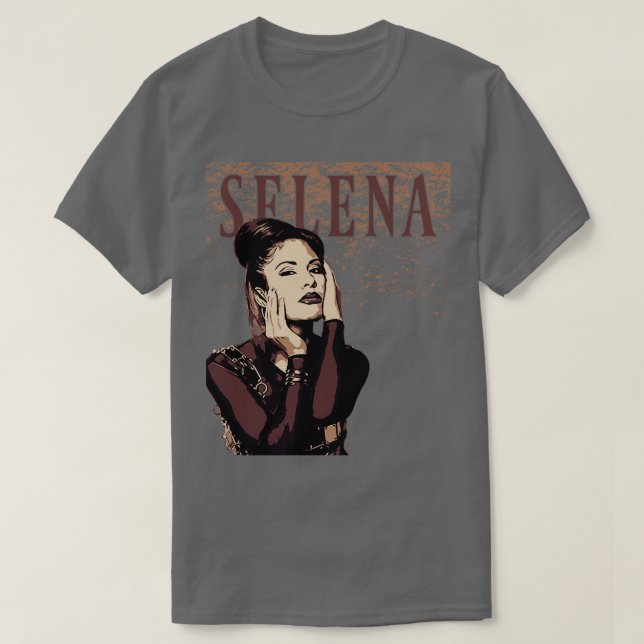 Camiseta Selena Brown Vintage (Diseño del anverso)