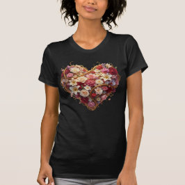 Camiseta Self Love, Floral Heart, Flower Art, Feminine Vibe