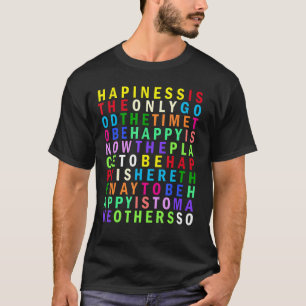 Camiseta Self Love Smile Happy Cita Rainbow Gratitud K