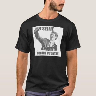 Camiseta Selfie antes del país - Trudeau