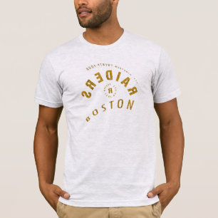 Camiseta Selfie - Boston con logotipo azul y rojo