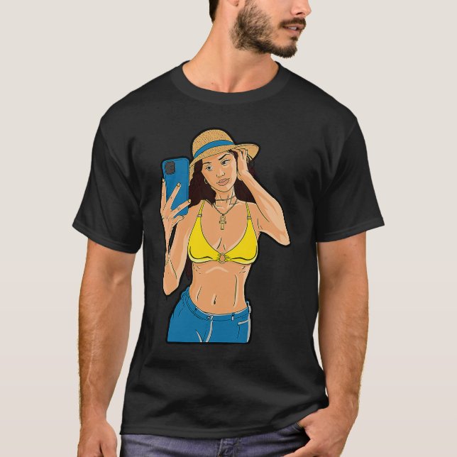 Camiseta Selfie chica (Anverso)