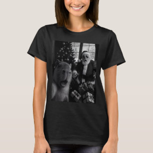 Camiseta Selfie de carpincho con Santa Cómico carpincho par