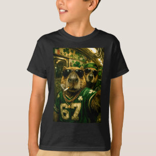 Camiseta Selfie de carpincho día de San Patricio pandillero