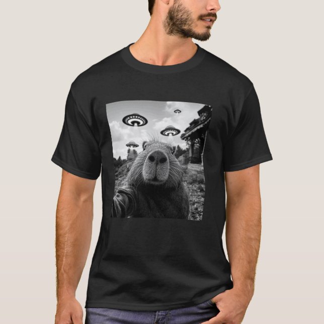 Camiseta Selfie de carpincho genial (Anverso)