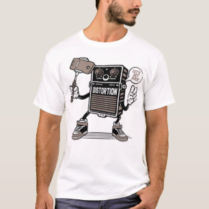Camiseta Selfie de distorsión de efecto de guitarra