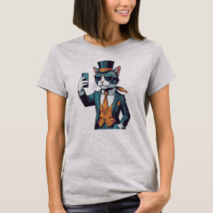 Camiseta Selfie de gato