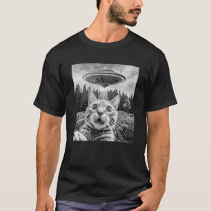 Camiseta Selfie De Gato Con Gato Gracioso De OVO Alienígena