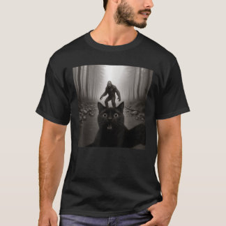 Camiseta Selfie de gato con sasquatsch regalos divertidos p