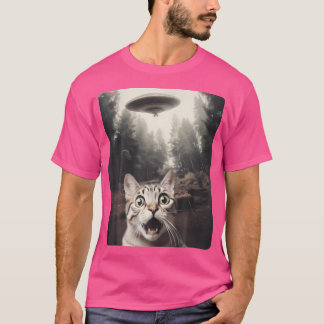 Camiseta Selfie De Gato Con Ufo