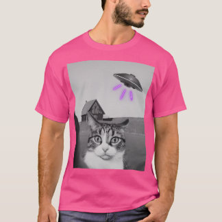 Camiseta Selfie de gato Ufo