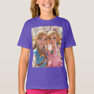 Camiseta Selfie de la paz de la Princesa Zelda y la Princes