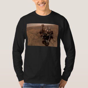 Camiseta Selfie de Mars Curiosity Paisaje Marciano Rojo