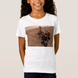 Camiseta Selfie de Mars Curiosity Paisaje Marciano Rojo