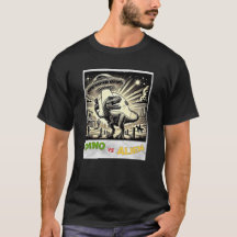 Selfie de OVNI Dino: Dino vs Alien (camiseta mascu
