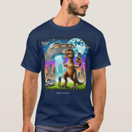 Camiseta Selfie de OVNI Dino: Encuentro Extranjero (camiset