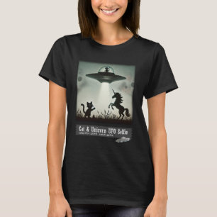 Camiseta Selfie de OVNI para gato y unicornio: barco extran