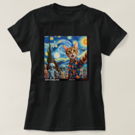 Camiseta Selfie de OVNIS: Regalo del Gatito #01