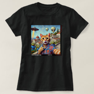 Camiseta Selfie de OVNIS: Regalo del Gatito #03