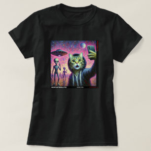 Camiseta Selfie de OVNIS: Regalo del Gatito #05