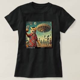 Camiseta Selfie de OVNIS: Regalo Del Gatito #12