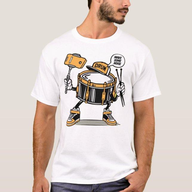 Camiseta Selfie de tambor (Anverso)