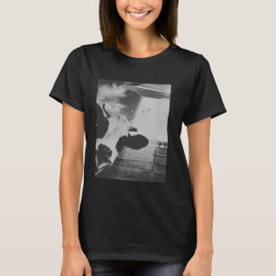 Camiseta Selfie de vaca divertida con alienígenas OVNI