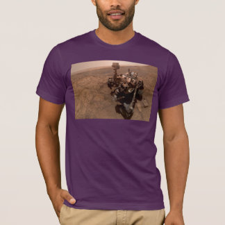 Camiseta Selfie del paisaje marciano rojo de la curiosidad 