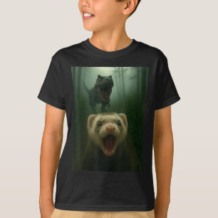 Camiseta Selfie divertida con dinosaurios T-rex