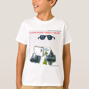 Camiseta Selfie invisible divertido