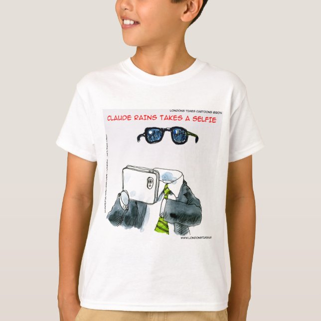 Camiseta Selfie invisible divertido (Anverso)