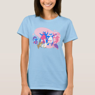 Camiseta selfie kawaii, fiesta animal, divertido