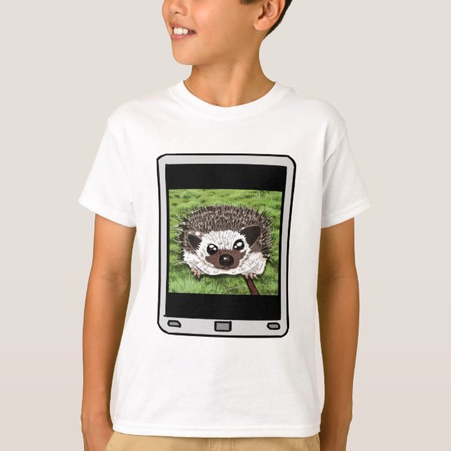 Camiseta Selfie Kid T-Shirt de Hedgehog Selfie Express® (Anverso)