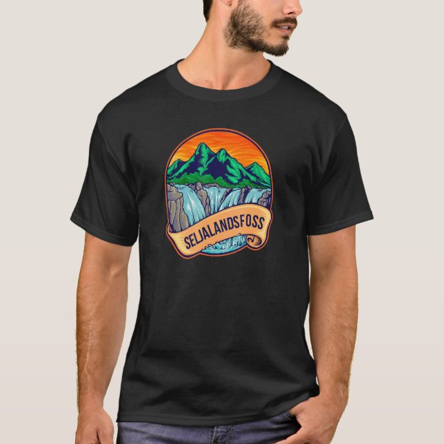 Camiseta Seljalandsfosfors Cascada en Islandia Viaje (Anverso)