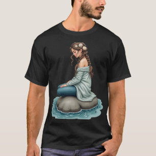 Camiseta Selkie en las Rocas
