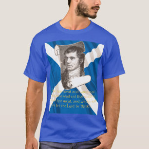 Camiseta Selkirk Grace Burns Night Cita y Saltire
