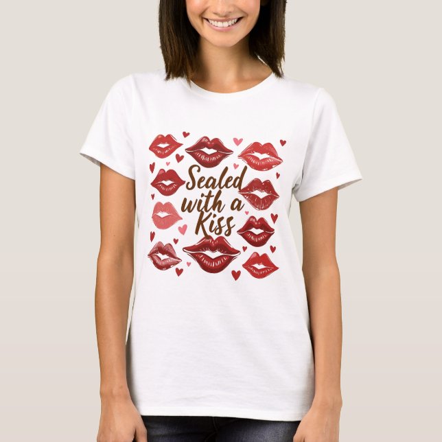 Camiseta Sellado con un beso (Anverso)