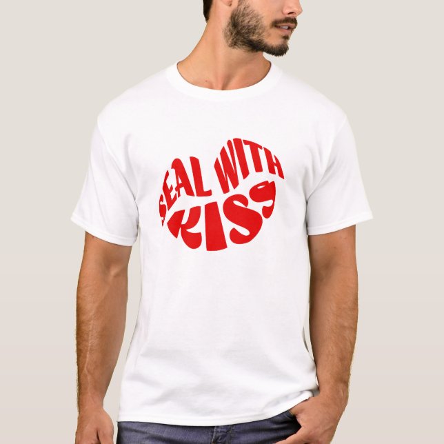 Camiseta Sellado con un beso (Anverso)